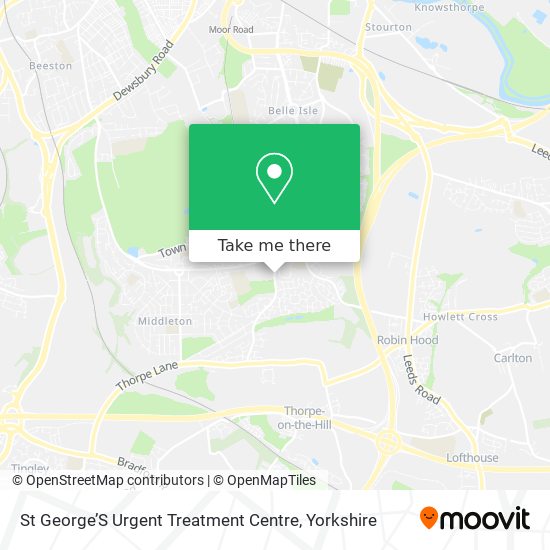 St George’S Urgent Treatment Centre map