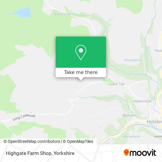 Highgate Farm Shop map