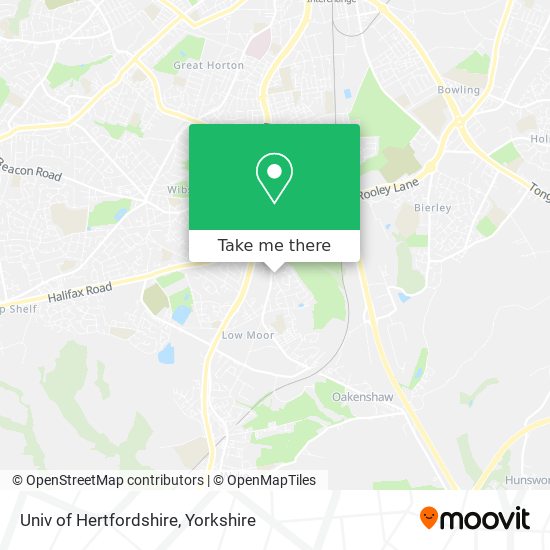 Univ of Hertfordshire map