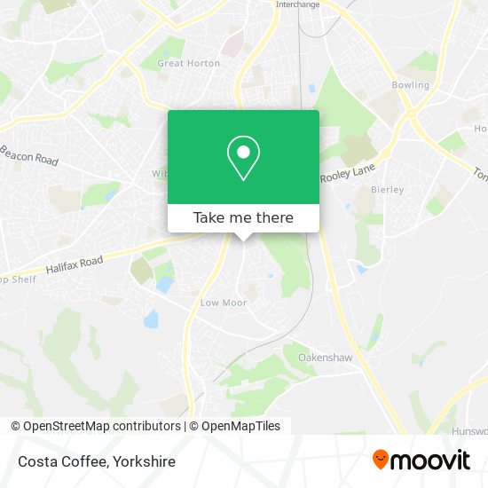 Costa Coffee map