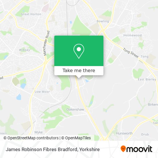 James Robinson Fibres Bradford map