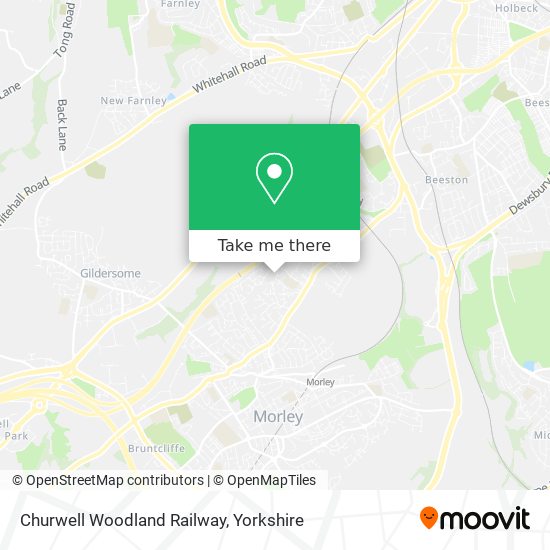 Churwell Woodland Railway map