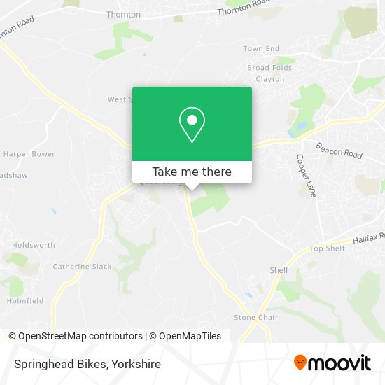 Springhead Bikes map