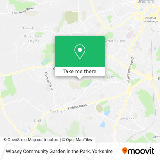 Wibsey Community Garden in the Park map