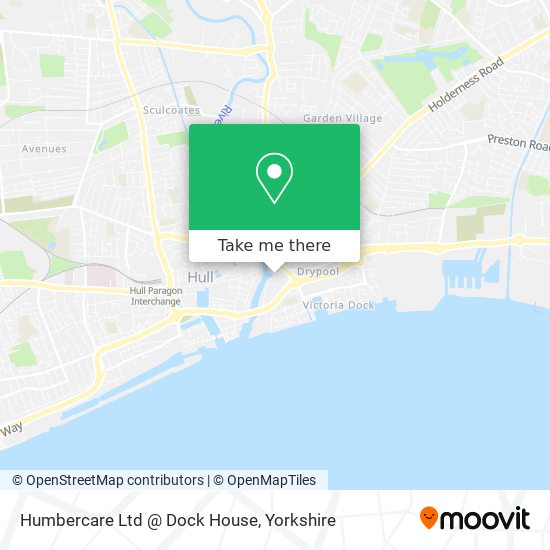 Humbercare Ltd @ Dock House map