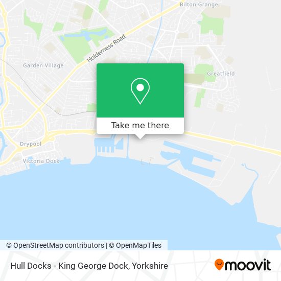 Hull Docks - King George Dock map