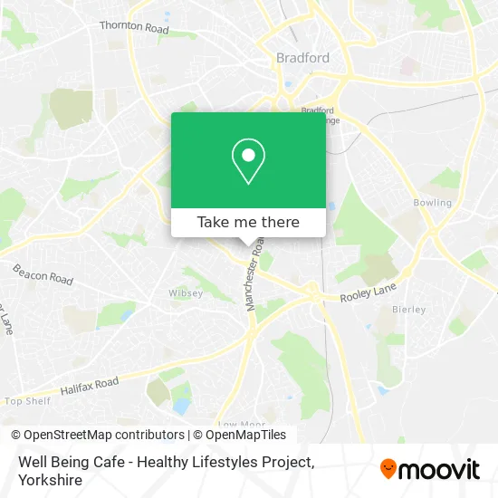 Well Being Cafe - Healthy Lifestyles Project map