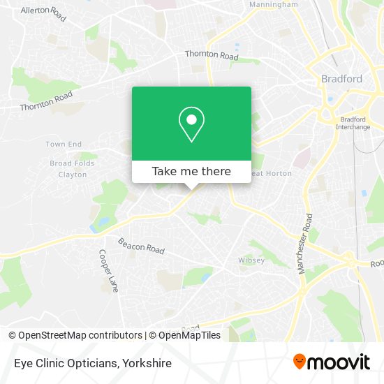 Eye Clinic Opticians map