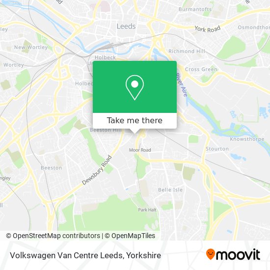 Volkswagen Van Centre Leeds map