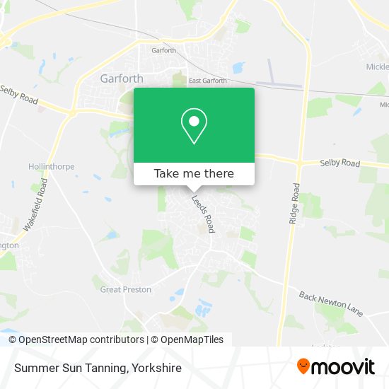 Summer Sun Tanning map