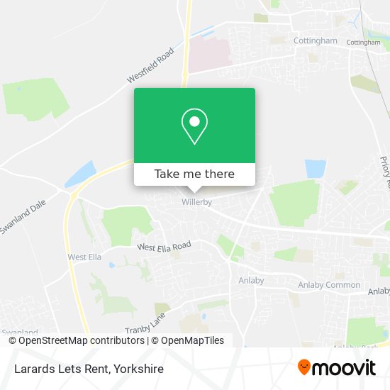 Larards Lets Rent map