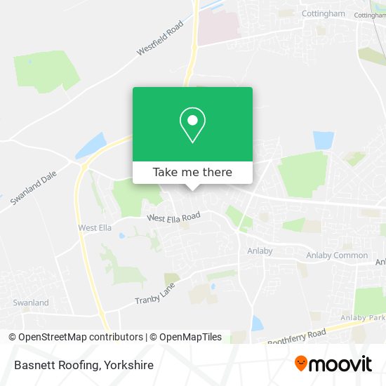 Basnett Roofing map