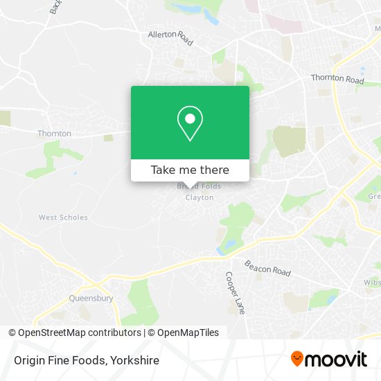 Origin Fine Foods map