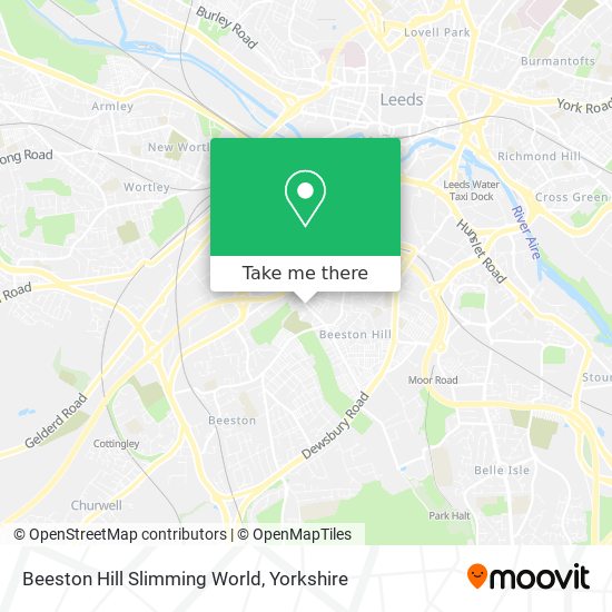 Beeston Hill Slimming World map