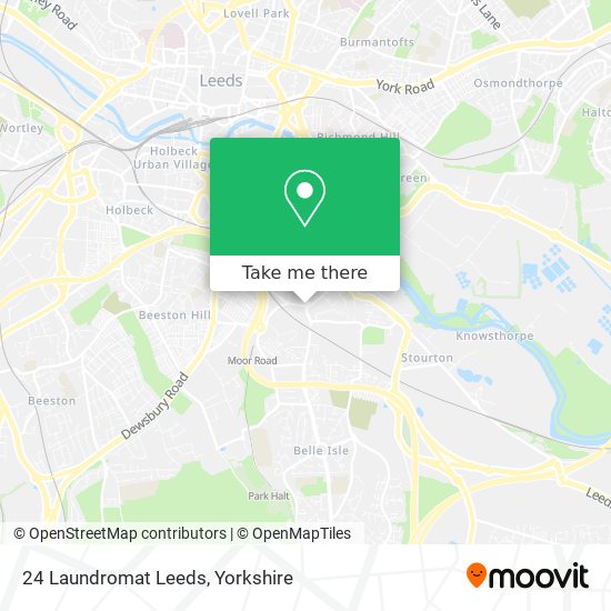 24 Laundromat Leeds map