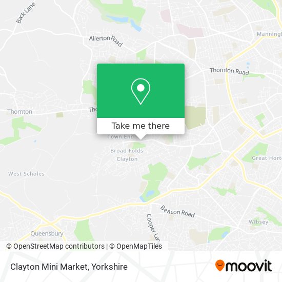 Clayton Mini Market map