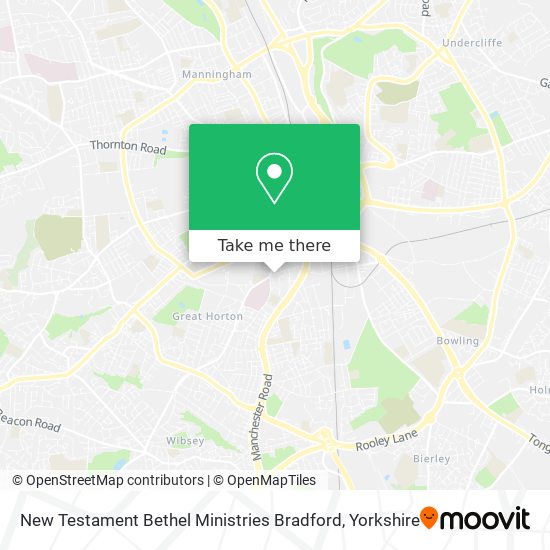 New Testament Bethel Ministries Bradford map