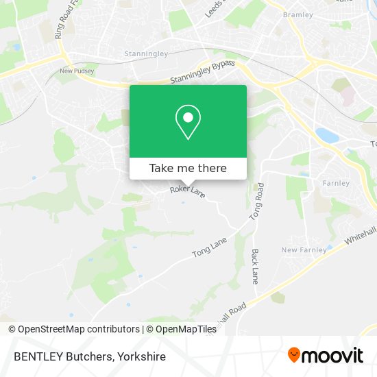 BENTLEY Butchers map