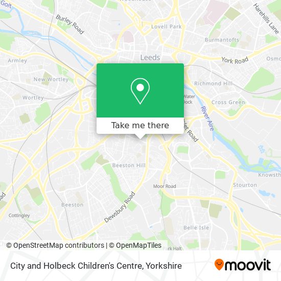 City and Holbeck Children's Centre map