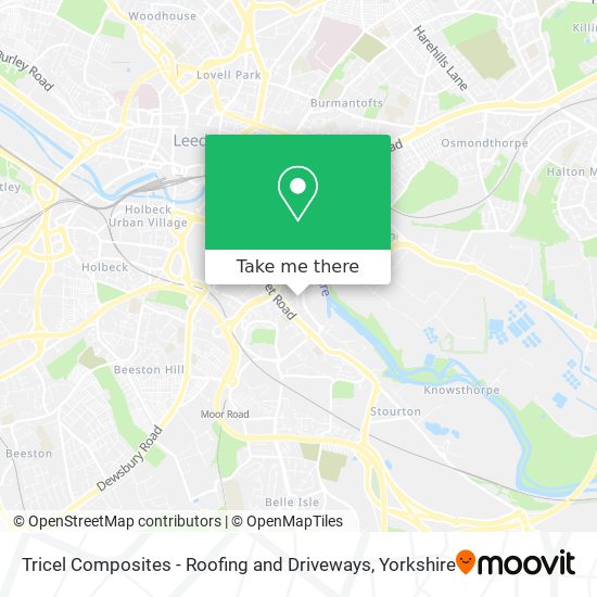 Tricel Composites - Roofing and Driveways map