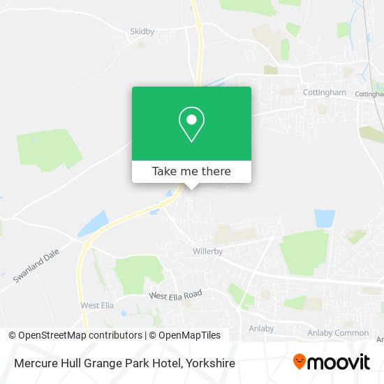 Mercure Hull Grange Park Hotel map