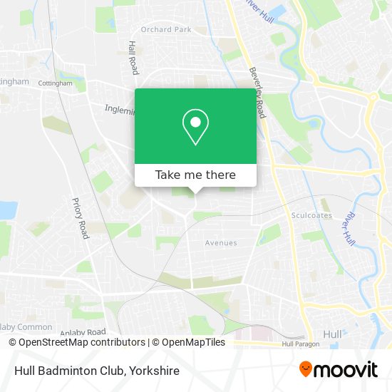 How to get to Hull Badminton Club by Bus or Train?