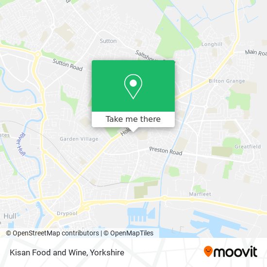 Kisan Food and Wine map