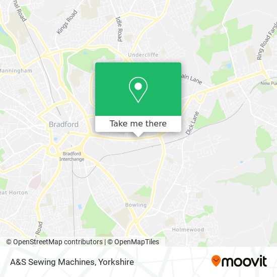 A&S Sewing Machines map