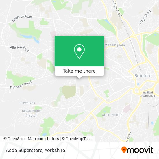 Asda Superstore map