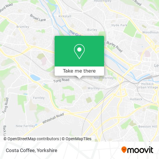 Costa Coffee map