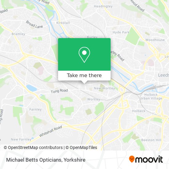 Michael Betts Opticians map