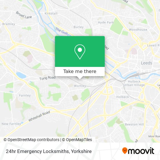 24hr Emergency Locksmiths map