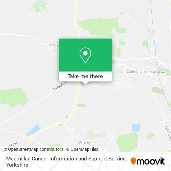 Macmillan Cancer Information and Support Service map