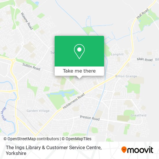 The Ings Library & Customer Service Centre map