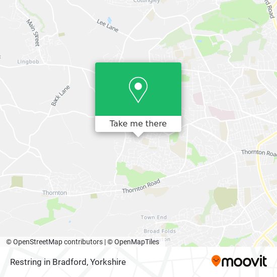 Restring in Bradford map
