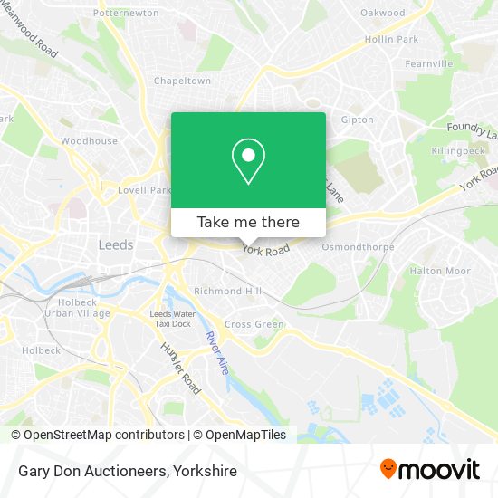 Gary Don Auctioneers map