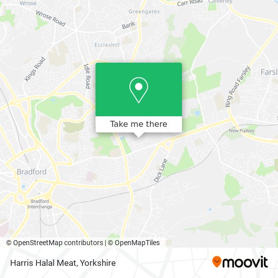 Harris Halal Meat map