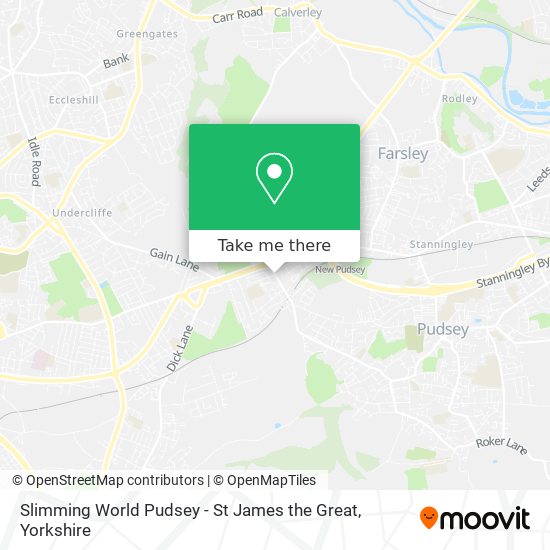 Slimming World Pudsey - St James the Great map