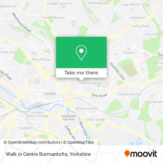 Walk in Centre Burmantofts map