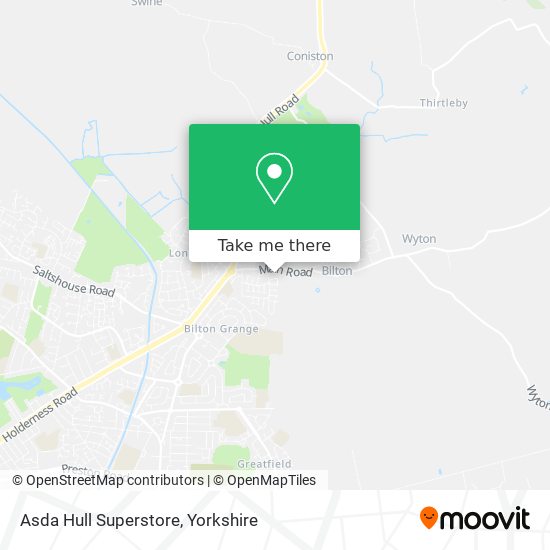 Asda Hull Superstore map