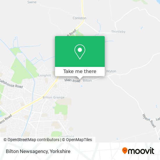 Bilton Newsagency map