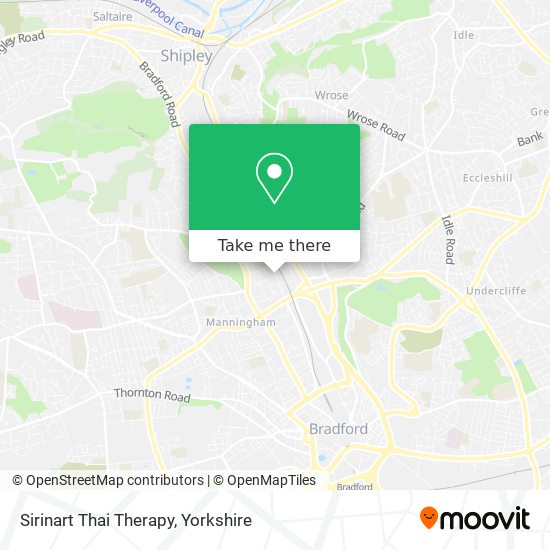 Sirinart Thai Therapy map
