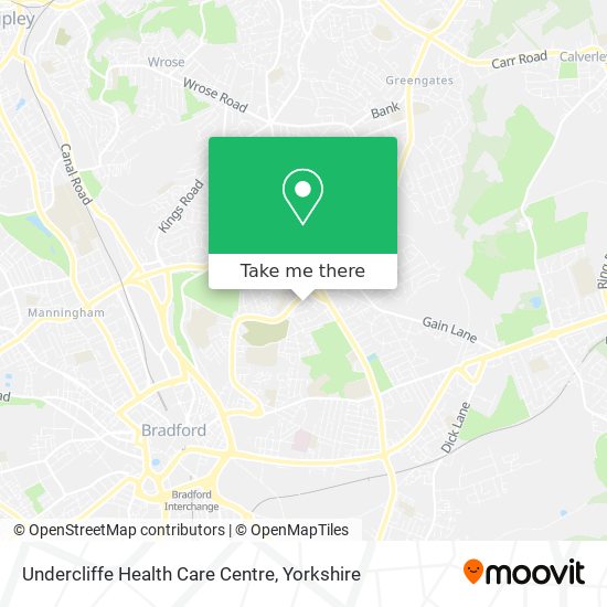 Undercliffe Health Care Centre map
