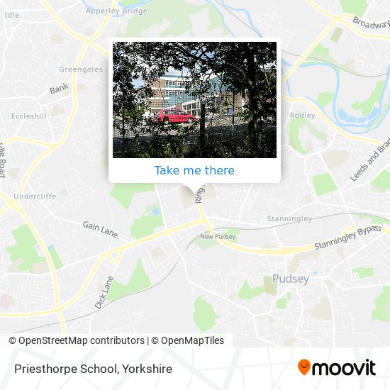 Priesthorpe School map