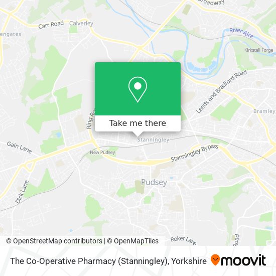 The Co-Operative Pharmacy (Stanningley) map