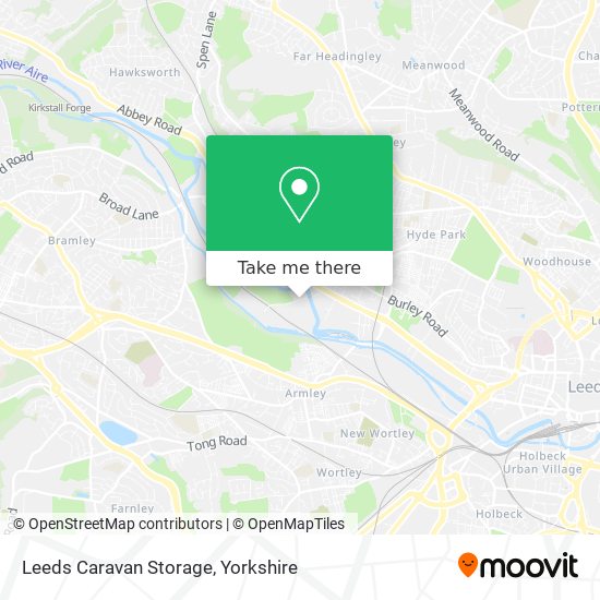 Leeds Caravan Storage map