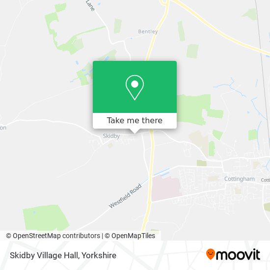 Skidby Village Hall map