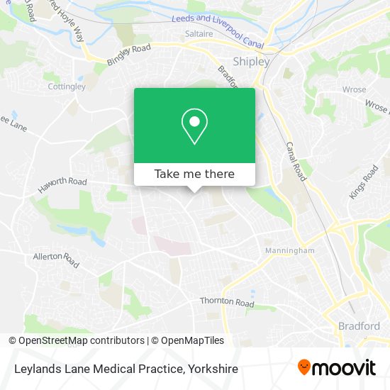 Leylands Lane Medical Practice map