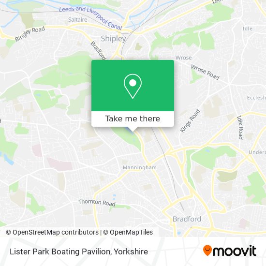 Lister Park Boating Pavilion map