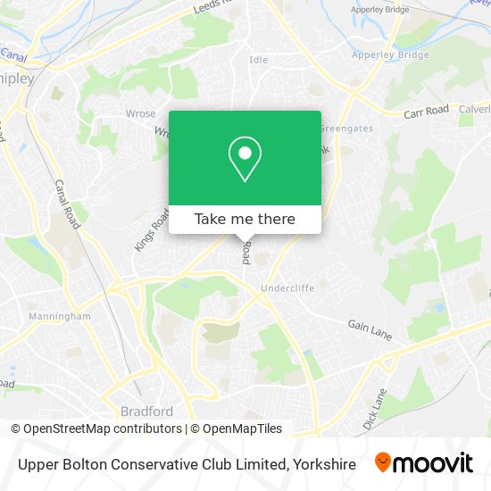 Upper Bolton Conservative Club Limited map